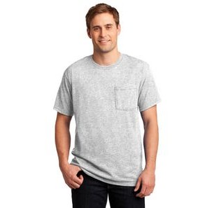 JERZEES Men's Dri-Power 50/50 Cotton/Poly Pocket T-Shirt
