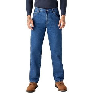 Williamson-Dickie Mfg Co Unisex Relaxed Fit Stonewashed Carpenter Denim Jean Pant