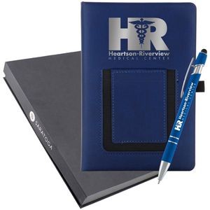 Techno Pocket Journal And Ultima Softex Pen Set