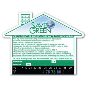 Green Line® Eco Thermo-Strip™ Large House Shape Magnet