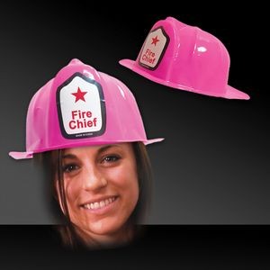 Pink Plastic Firefighter Hat