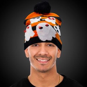 Halloween Ghosts LED Knit Hat