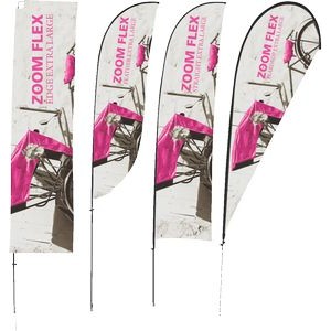 Zoom™ Flex Extra Large Outdoor Flag Single Sided