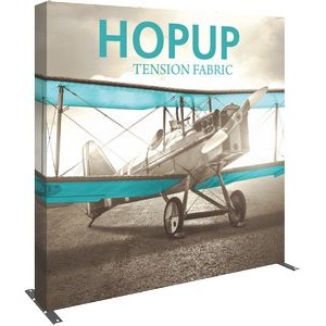 Hopup™ 7.5ft Straight Display & Full Fabric Graphic