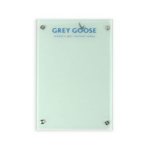 Frameless Solid Tempered Glass Dry Erase Board (12"x18")