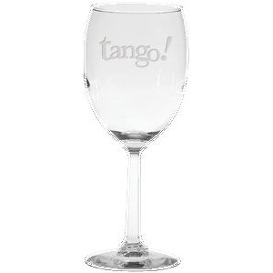 8 Oz. Napa Valley Optic Stem Wine Glass - Etched