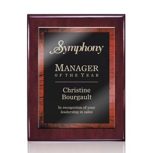 Oakleigh/Caprice Plaque - Rosewood/Red 8"x10"