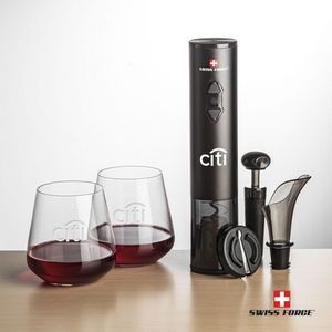 Swiss Force® Opener & 2 Breckland Stemless Wine