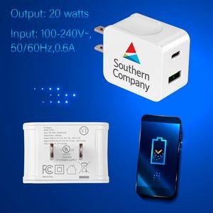 20W UL Certified USB Wall Charger