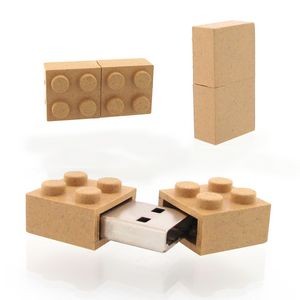 1GB -Eco Friendly Plastic Building Block USB Drive