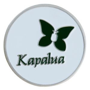 Custom Ball Marker-Brass With Color-Brass, 1 sided, 1 color, w/o magnet