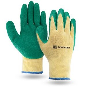 Yellow & Green Palm Dipped Gloves