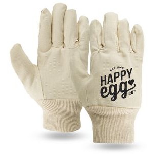 Canvas Gloves Seamless Back