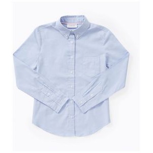 Classroom Uniforms Girls Long Sleeve Oxford Shirt