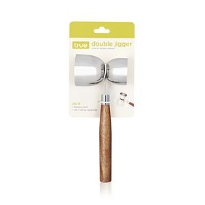 Double Jigger with Acacia Handle by True